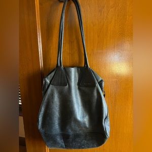 Miu Miu Vintage Y2K Black Leather Slouchy Shoulder Bag